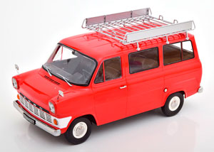 МОДЕЛЬ КОЛЛЕКЦИОННАЯ FORD TRANSIT MK1 BUS WITH ROOF RACK 1965 RED