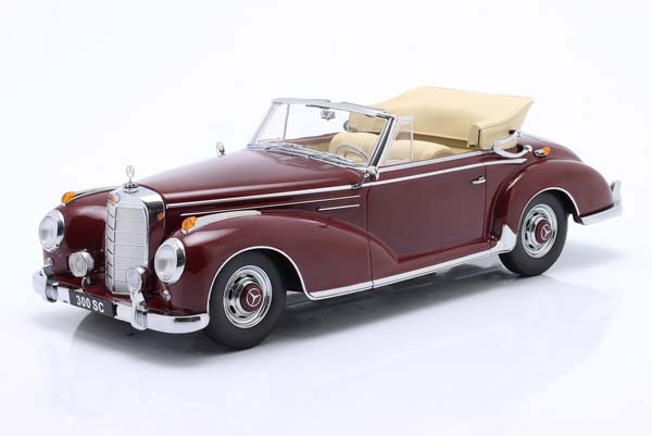 MERCEDES 300 SC W188 CONVERTIBLE 1957 DARK RED