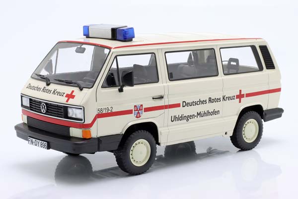 VW T3 SYNCRO BUS DRK 1987 CREME RED