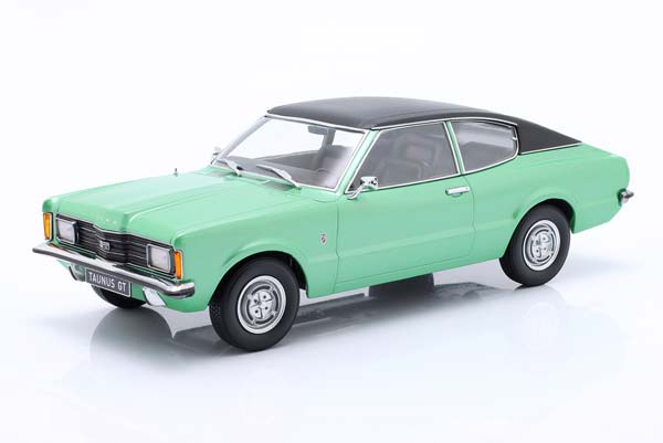 FORD TAUNUS GT COUPE WITH VINYL ROOF 1971 GREENMETALLIC FLATBLACK