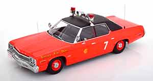 DODGE MONACO CHICAGO FIRE DEPARTMENT 1974 RED BLACK
