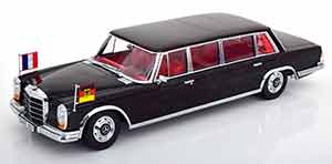 MERCEDES 600 W100 PULLMAN BRANDT POMPIDOU BLACK