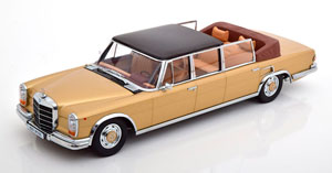 MERCEDES 600 LWB W100 LANDAULET 1964 GOLDMETALLIC BLACK
