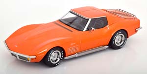 CHEVROLET CORVETTE C3 WITH REMOVABLE ROOF PARTS AND SIDE PIPES 1972 ORANGE- METALLIC