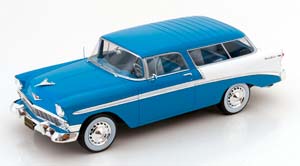 CHEVROLET BEL AIR NOMAD 1956 TURQUOISE WHITE