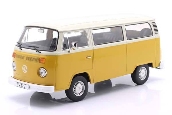 VW T2B BUS 1972 YELLOW WHITE