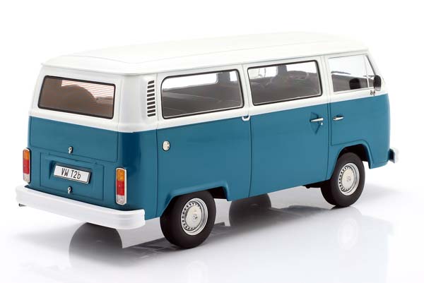 VW T2B BUS 1972 BLUE WHITE