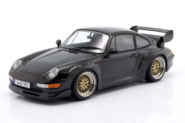 PORSCHE 911 (993) GT2 WITH BBS RIMS 1996 BLACK / ПОРШЕ 911 993 ГТ2 ББС ДИСКИ ЧЕРНЫЙ