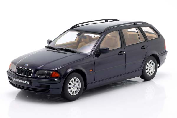 BMW 3ER E46 TOURING 1999 DARK BLUE METALLIC