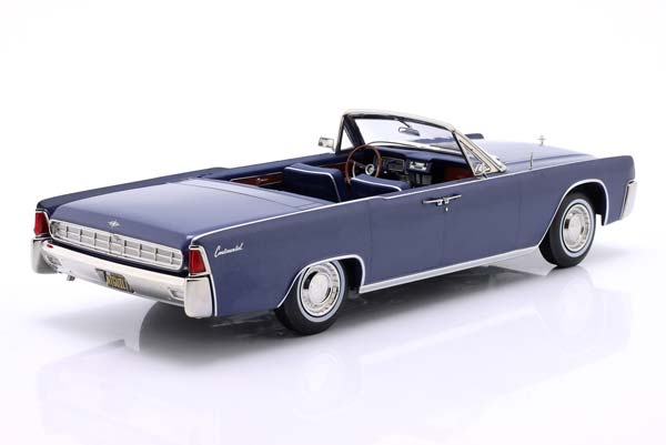 LINCOLN CONTINENTAL CONVERTIBLE TV SERIES LINCOLN LAWYER 1963 BLUE METALLIC / ЛИНКОЛН КОНТИНЕНТАЛ КАБРИОЛЕТ ТВ СЕРИЯ ЛАВЙЕР СИНИЙ МЕТАЛЛИК — фото 2