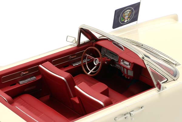 LINCOLN CONTINENTAL CABRIO JOHN F. KENNEDY YEAR 1963 WHITE / ЛИНКОЛН КОНТИНЕНТАЛ КАБРИО ДЖОХН КЕННЕДЙ БЕЛЫЙ — фото 5