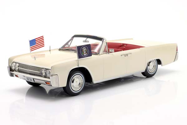 LINCOLN CONTINENTAL CABRIO JOHN F. KENNEDY YEAR 1963 WHITE / ЛИНКОЛН КОНТИНЕНТАЛ КАБРИО ДЖОХН КЕННЕДЙ БЕЛЫЙ
