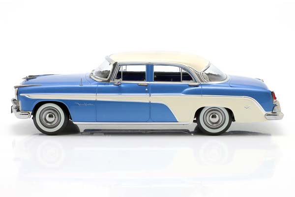 DESOTO FIREFLITE SEDAN YEAR 1955 BLUE METALLIC/CREAM / ДЕСОТО ФИРЕФЛИТЕ СЕДАН СИНИЙ МЕТАЛЛИК/КРИМ КРЕМОВЫЙ — фото 4