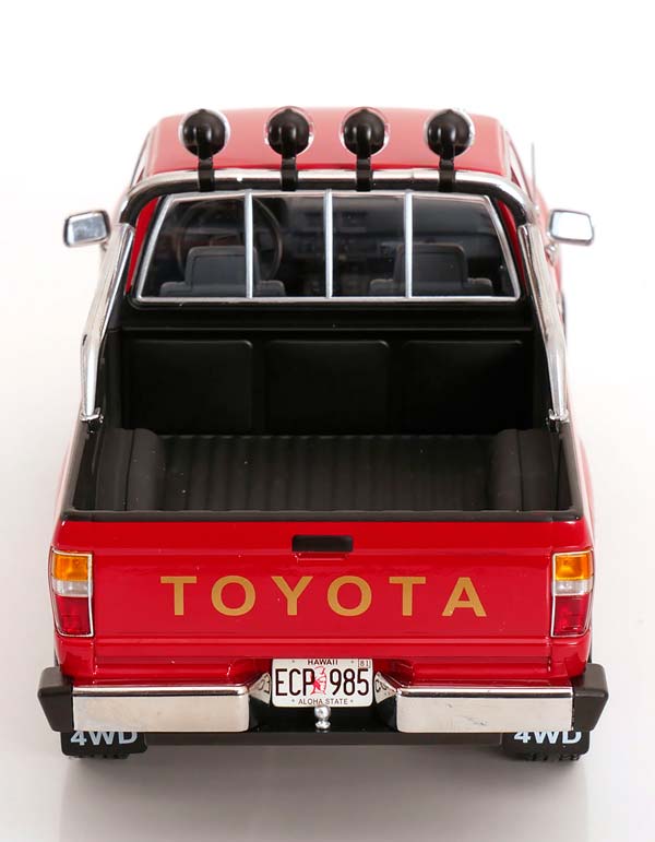 TOYOTA TRUCK XTRA CAB 4X4 (HILUX) 1985 RED / GOLD / ТОЙОТА ГРУЗОВИК КСТРА КАБ 4X4 ХИЛУКС КРАСНЫЙ ЗОЛОТОЙ — фото 5