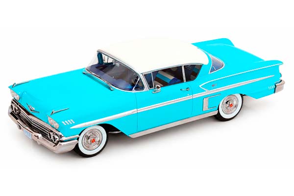 CHEVROLET BEL AIR IMPALA COUPE 1958 TURQUOISE CREME / ШЕВРОЛЕ БЕЛ ЭЙР ИМПАЛА КУПЕ 1958 БИРЮЗОВЫЙ С КРЕМОВЫМ