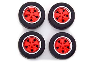 WHEELS PORSCHE НАБОР КОЛЕС CLUBSPORT КРАСНЫЙ