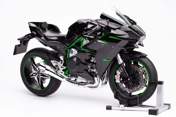 KAWASAKI NINJA H2 2022 GLOSS BLACK / КАВАСАКИ НИНДЗЯ ГЛЯНЦЕВЫЙ ЧЕРНЫЙ (ДЛИНА 32 СМ) — фото 3