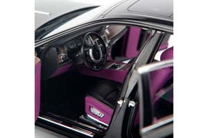 ROLLS-ROYCE GHOST I 2010-2020 BLACK/VIOLET INTERIOR — фото 12