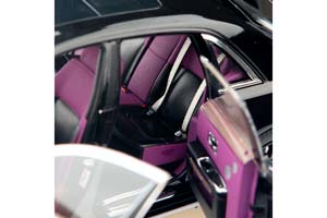 ROLLS-ROYCE GHOST I 2010-2020 BLACK/VIOLET INTERIOR — фото 14