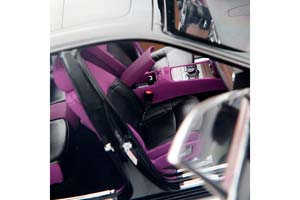 ROLLS-ROYCE GHOST I 2010-2020 BLACK/VIOLET INTERIOR — фото 15