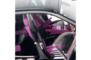 ROLLS-ROYCE GHOST I 2010-2020 BLACK/VIOLET INTERIOR — фото 11