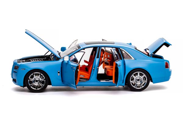 ROLLS-ROYCE GHOST 2020 BLUE MATT / РОЛЛС-РОЙС ГОСТ МАТОВЫЙ СВЕТЛО-СИНИЙ — фото 5
