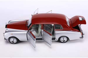 ROLLS-ROYCE PHANTOM VI 1968 RED/SILVER / РОЛЛС-РОЙС ФАНТОМ СЕРЕБРИСТО-КРАСНЫЙ — фото 6
