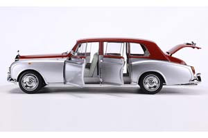 ROLLS-ROYCE PHANTOM VI 1968 RED/SILVER / РОЛЛС-РОЙС ФАНТОМ СЕРЕБРИСТО-КРАСНЫЙ — фото 8