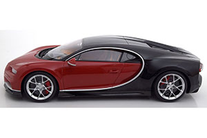 BUGATTI CHIRON 2018 RED/BLACK LIMITED EDITION 350 PCS. — фото 3