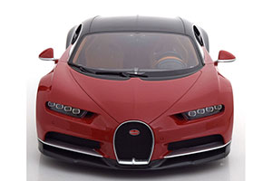 BUGATTI CHIRON 2018 RED/BLACK LIMITED EDITION 350 PCS. — фото 4