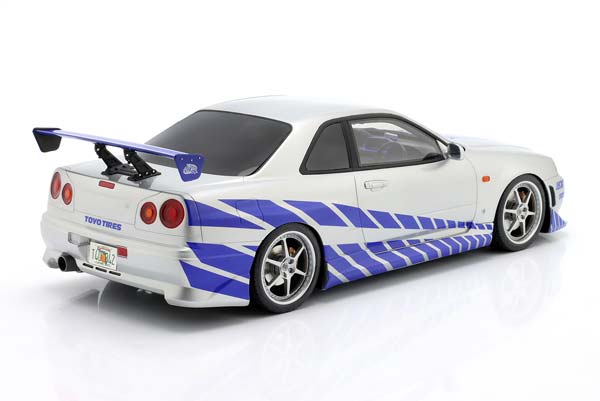 BRIAN'S NISSAN SKYLINE GT-R (R34) FILM 2 FAST 2 FURIOUS (2003) SILVER / BLUE / БРИАН НИССАН СКАЙЛАЙН ГТ-Р R34 ФИЛМ 2 ФАСТ ФУРИОУС СЕРЕБРИСТЫЙ СИНИЙ — фото 2