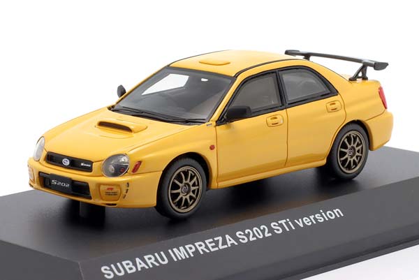 SUBARU IMPREZA S202 STI YEAR 2002 YELLOW / СУБАРУ ИМПРЕЗА S202 СТИ ЖЕЛТЫЙ
