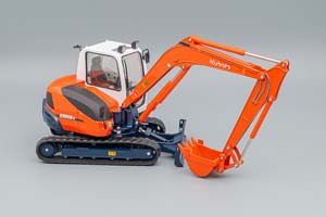 ЭКСКАВАТОР KUBOTA KX080-3, RED / WHITE — фото 3