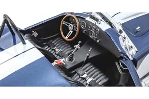 SHELBY COBRA 427 S/C DARK BLUE/WHITE (08047DBL) 1:18 — фото 3