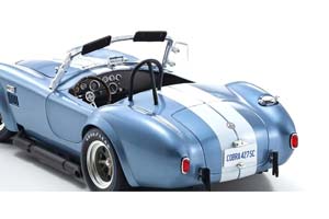 SHELBY COBRA 427 S/C SAPPHIRE BLUE/WHITE (08047SBL) 1:18 — фото 8