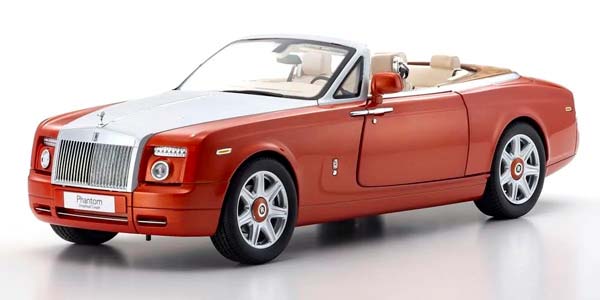 ROLLS ROYCE PHANTOM DROPHEAD COUPE ORANGE 08871P KYOSHO / 08871P KYOSHO РОЛЛС-РОЙС ФАНТОМ ДРОПХЕД КУПЕ ОРАНЖЕВЫЙ