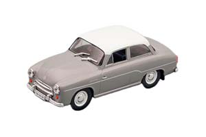 FSO SYRENA 102, LEGENDARNI AUTOMOBILY MINULE ERY 148, СЕРАЯ С БЕЛЫМ
