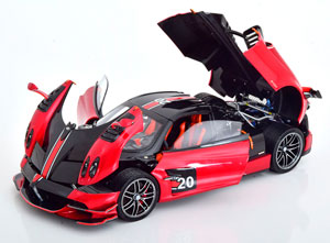 PAGANI HUAYRA BC ROADSTER 2016 REDMETALLIC BLACK — фото 3
