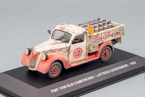 FIAT 1100 ELR CAMIONCINO LATTERIA SORESINESE (1952), RED / CREME