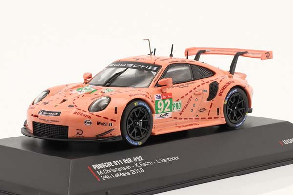 PORSCHE 911 GT3 RSR WINNER LMGTE PRO CLASS 24H LE MANS 2018 PINK PIG