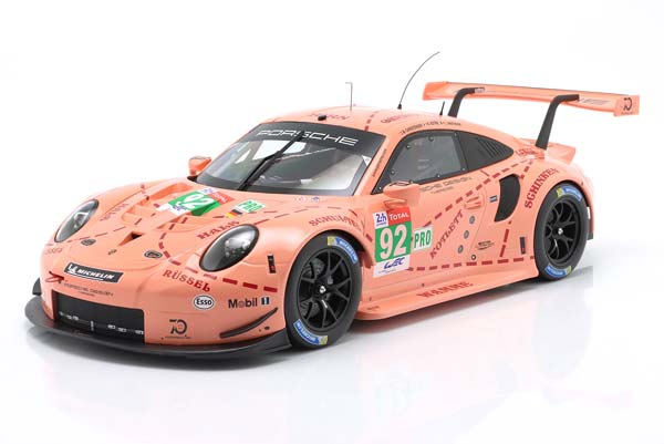 PORSCHE 911 (991) RSR WINNER LMGTE-PRO CLASS 24H LE MANS 2018 PINK PIG