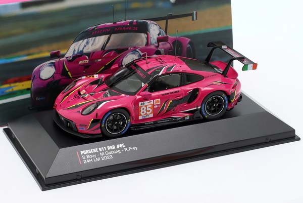 PORSCHE 911 RSR #85 IRON DAMES 24H LEMANS 2023 BOVY, GATTING, FREY / ПОРШЕ 911 РСР ИРОН ДАМЕС 24 ЧАСА ЛЕ-МАН БОВЙ ГАТТИНГ ФРЕЙ — фото 3
