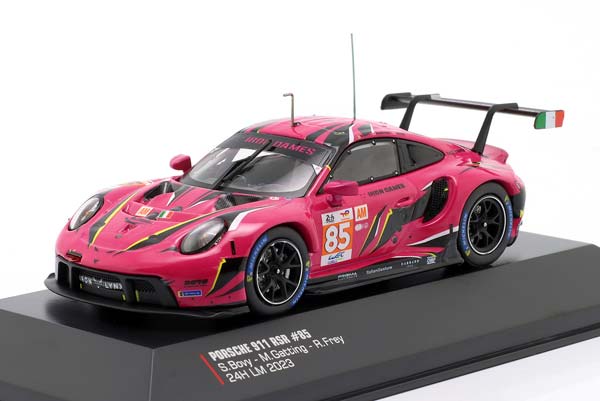 PORSCHE 911 RSR #85 IRON DAMES 24H LEMANS 2023 BOVY, GATTING, FREY / ПОРШЕ 911 РСР ИРОН ДАМЕС 24 ЧАСА ЛЕ-МАН БОВЙ ГАТТИНГ ФРЕЙ