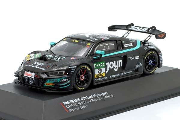 AUDI R8 LMS GT3 EVO II #29 WINNER RACE 2 SPIELBERG DTM 2025 R. FELLER / АУДИ R8 ЛМС ГТ3 ЭВО 2 ПОБЕДИТЕЛЬ РАКЕ СПИЕЛБЕРГ ДТМ ФЕЛЛЕР