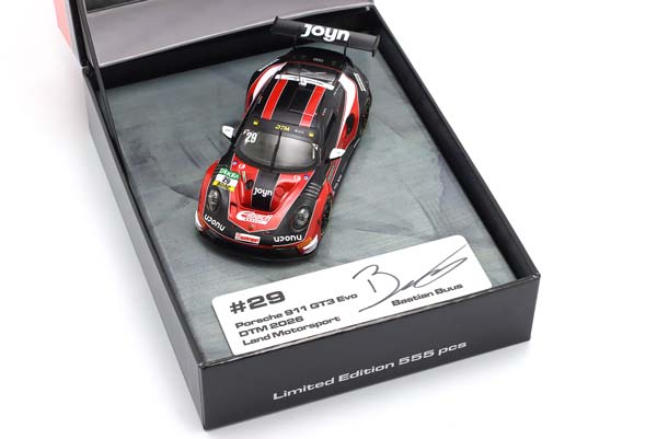 PORSCHE 911 GT3 R #29 DTM 2026 BASTIAN BUUS LAND MOTORSPORT SIGNATURE EDITION / ПОРШЕ 911 ГТ3 ДТМ БАСТИАН БУУС ЛАНД МОТОРСПОРТ АВТОГРАФ — фото 6