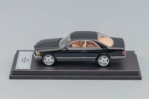 MERCEDES-BENZ 500 SEC (C126), BLACK METALLIC (ДЛИНА МОДЕЛИ 6-10 СМ) — фото 3