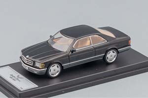 MERCEDES-BENZ 500 SEC (C126), BLACK METALLIC (ДЛИНА МОДЕЛИ 6-10 СМ)