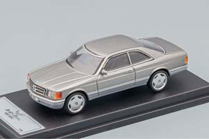 MERCEDES-BENZ 500 SEC (C126), GREY METALLIC (ДЛИНА МОДЕЛИ 6-10 СМ)