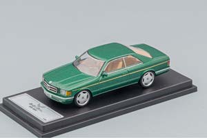 MERCEDES-BENZ 500 SEC (C126), GREEN METALLIC (ДЛИНА МОДЕЛИ 6-10 СМ)