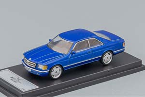 MERCEDES-BENZ 500 SEC (C126), BLUE METALLIC (ДЛИНА МОДЕЛИ 6-10 СМ)